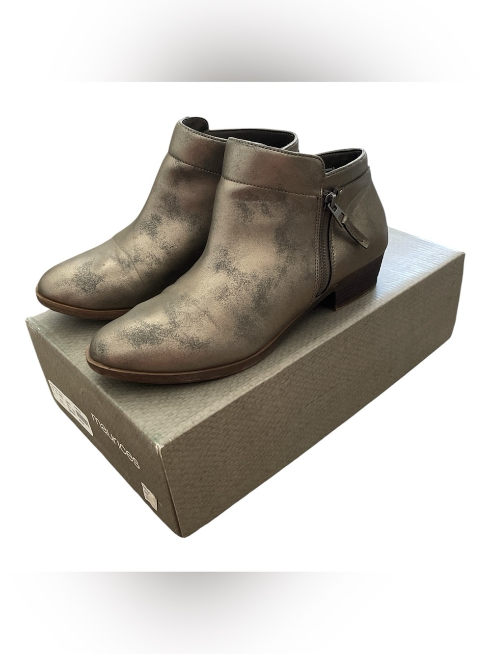 Maurices Pewter Booties 11
